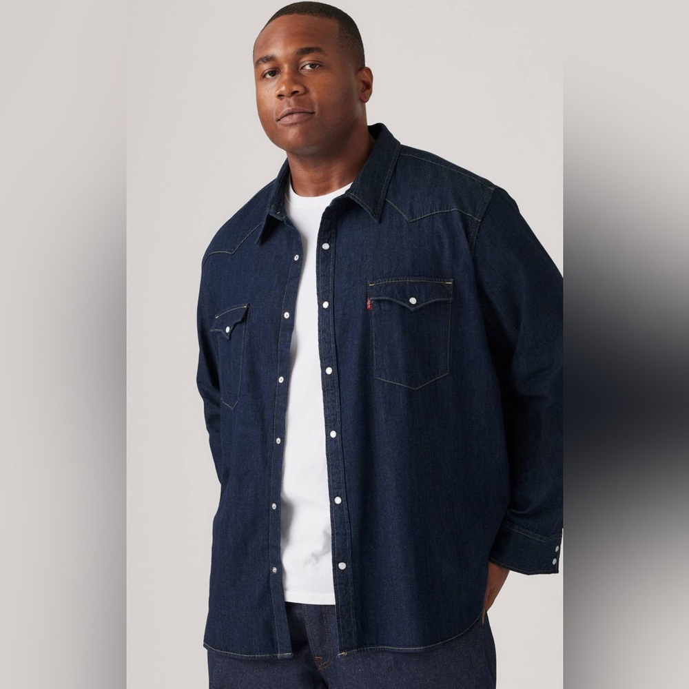 Levi’s Classic Denim Western Shirt - Size 3XL